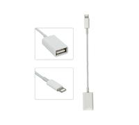 Cable de extensión Apple OTG para dispositivos Lightning, carga y sincronización, adaptador de 8 pines macho a USB hembra para transferencia de