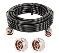 Cable de extensión coaxial KMR240 de 25 pies N macho a conector N macho (50 ohmios), cables coaxiales de baja pérdida de cobre puro para 3G/4G/5G/LTE/GPS/WiFi/RF/Ham/Radio a antena o amplificador de