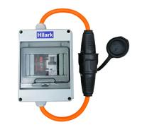 Cable de extensión con fusible, goma H07BQ-F 3G2,5mm2 naranja 1-25m