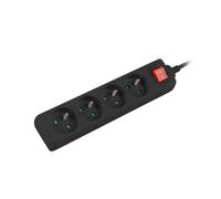 Cable de extensión con interruptor 4 enchufes PS1-04E-0150-BK
