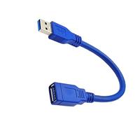 Cable de extensión corto USB 3.0 macho hembra de 5 Gbps, cable de sincronización de datos de alta velocidad, cable de extensión USB corto para dispositivos externos para computadora portátil