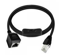 Cable de extensión CY RJ45CAT6 8P8C STP UTP macho a hembra con interruptor de encendido/apagado 304Single Switch. Cable de conexión de red Ethernet