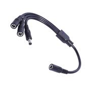 Cable De Extensión DC5521 A Macho 30cm Divisor 1 A 3 para Cámaras Y Cable Alimentación del Enrutador Solución Iluminación LED