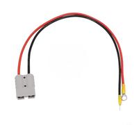 Cable de extensión de 12 AWG para estilo Anderson 50 A con cubierta roja y negra M8 para estaciones de carga EV y conexiones de batería industriales (50 cm)