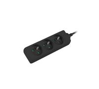 Cable de extensión de 3 enchufes con/u PS0-03E-0300-BK