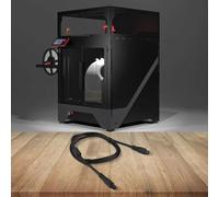 Cable de extensión de 4 pines con anillo para Bambu Lab para Lite para A1 para A1 para mini para impresoras 3D para minimizar la interrupción de la señal durante el uso (1 m)