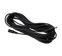 Cable de extensión de alimentación CC de 5,5 x 2,1 mm, goma de silicona, cable de alimentación para iluminación LED y dispositivos de baja potencia, negro (10 metros)