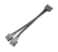 Cable de extensión de alimentación de 15 pines macho a 2/1 4 pines hembra, suministro de discos duros de 15 pines para PC de escritorio, cable de alimentación de disco duro IDE