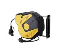 Cable de extensión de alimentación de fábrica con resorte y minicarrete retráctil Carrete de cable de anclaje(Yellow)
