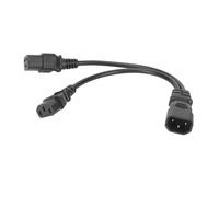 Cable de extensión de alimentación IEC320C14 macho a 2C13 hembra con diseño ignífugo reforzado, cable con núcleo de cobre libre de oxígeno para