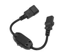 Cable de extensión de alimentación, interruptor IEC320 C14 macho a C13 hembra, Cable adaptador de 0,3 metros, Cable de alimentación para lámpara de ordenador portátil y altavoz