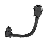 Cable de extensión de alimentación PCIe con 6 pines, modo neto | Extensión de conexión de alimentación GPU, interfaz hembra a macho, dirección de salida del cable cambiada para enrutamiento