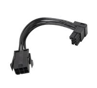 Cable de extensión de alimentación PCIe con 6 pines, modo regular | Extensión de conexión de alimentación GPU, interfaz hembra a macho, dirección de salida del cable cambiada para enrutamiento