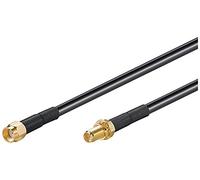 Cable de extensión de antena wlan rp sma macho a rp sma hembra, 1 metro, negro.