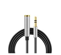 Cable de extensión de Audio Jack de 3,5mm, 3,5 macho a hembra, altavoz Cabo for auriculares, 1M, 1,5M, 2M, 3M, 5M(Silver,3M)