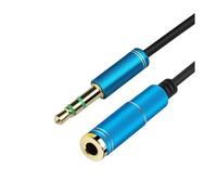 Cable de extensión de Audio Jack de 3,5mm, 3,5 macho a hembra, altavoz Cabo for auriculares, 1M, 1,5M, 2M, 3M, 5M(Blue,5M)