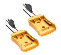 Cable de extensión de batería multiusos de 18 V, protección contra sobrecargas, adaptador de corriente para herramientas eléctricas e iluminación urgente, cable de alimentación externa