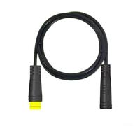 Cable de extensión de bicicleta eléctrica de 3 pines, cable de PVC impermeable de 830 mm, adaptador macho a hembra para acelerador de bicicleta eléctrica, sensor PAS y conexión de refuerzo, negro