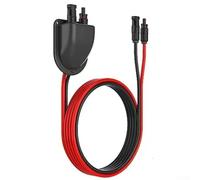 Cable de extensión de cable solar con conector de prensaestopas de entrada para aplicaciones de energía solar RV, barco, caravana y furgoneta que ofrece conexiones seguras y estables