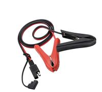 Cable de extensión de carga automotriz de 2 pines a convertidores de abrazadera, cable de alimentación de 10 A, núcleos de metal con clip a conectores SAE