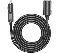 Cable de extensión de cargador de coche de 5 m, cable extra largo, 5 m, con conector hembra en línea, aspiradoras y otros equipos portátiles, cable de alimentación duradero.