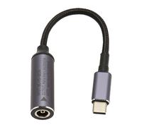 Cable de extensión de CC a USB tipo C con chip de identificación automática PD, salida de potencia de 100 W, material premium, cuerpo del cable de
