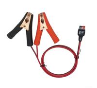 Cable de extensión de clip de cocodrilo de 30 A, núcleo de cobre de 1,5 m | Rojo/negro a prueba de calor flexible de cobre de alta conductividad del PVC seguro para la batería que sujeta para probar