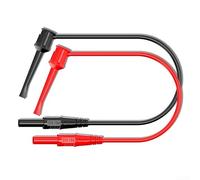 Cable de extensión de clip de gancho de prueba con conector banana hembra de 4 mm para conexiones seguras en diagnósticos y reparaciones de placas de circuito