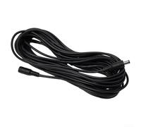 Cable de extensión de fuente de alimentación CC, conector macho a hembra de 5,5 x 2,1 mm para cámara CCTV, tira LED, fuente de alimentación, goma de silicona, negro (10 metros)