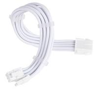 Silverstone SST-PP07E-PCI8W-V2 - Cables de extensión de Fuente de alimentación súper Flexibles, 1 x PCIe 8pin (6+2), Blanco