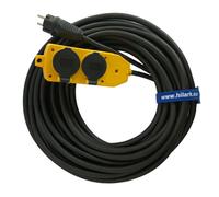 Cable de extensión de goma H07RN-F 3G2,5mm2 distribuidor múltiple amarillo 1-50m