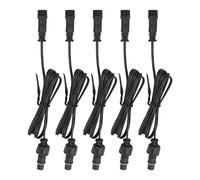 Cable de Extensión de Luz de Cubierta de 5 Piezas, Cable de Extensión de 2 Pines Impermeable IP67 de 3.3 Pies con Conectores Macho y Hembra en Ambos Extremos