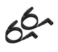 Cable de Extensión de Micrófono XLR, 2 Piezas de 3 Piezas 3 Pin XLR Adaptador de Cable de Micrófono de Conector Masculino a Hembra para Amplificador de Mezcladores de Altavoc (#1)