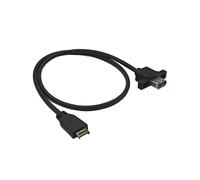 Cable de Extensión de Panel Frontal Hembra de TYPE-e A USB 3.2 GEN2 de 10 Gbps, Conector USB3.2 TIPO-A con Orificio para Tornillo para Escritorio