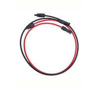 Cable de extensión de panel solar de 6 mm², 1000 V CC, baja resistencia, IP67, impermeable, resistente a los rayos UV, para instalación en exteriores, 1 m