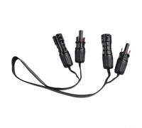 Cable de extensión de panel solar súper plano de 0,5 m para conexión de microinversor con alambre de núcleo de cobre flexible de 1,5 mm de grosor, línea de transmisión de potencia nominal de 1 kv, sin