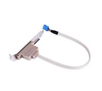 Cable de extensión de placa base | Cable de extensión USB del panel posterior, expansión del panel posterior de la placa base de 9 pines, 2 interfaces USB Adaptador de host de cable