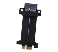 Cable de Extensión de Tarjeta Gráfica GPU de Alta Velocidad Pcie 4.0 para Tarjeta de Sonido M.2 WiFi FireWire, Cable Elevador sin Pérdidas Gen 4 para Carcasas de PC, Material ABS Negro (10cm)
