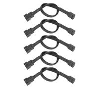 Cable de extensión de ventilador PWM para refrigeración de PC, extensión de ventilador de 4 pines con cable trenzado flexible y construcción