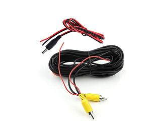 Cable de extensión de video RCA de 15 m, cable AV para conexión de cámara de visión de estacionamiento al monitor automático o navegación. Cable de conexión de 32 pies con disparador de cable de