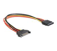 Cable de extensión DeLOCK SATA 15 pines macho a hembra 0,3 m multicolor