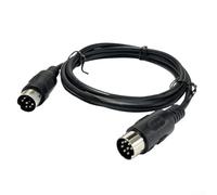 Cable de extensión DIN macho a macho de 0,5 m para transmisión de señal de audio y vídeo MIDI, alambre de cobre robusto para sistemas automotrices de seguridad de comunicaciones y