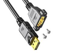 Cable de extensión DisplayPort 1.4 chapado de 18 Gbps de velocidad rápida para monitores de juegos 2K 144Hz Cable de extensión DisplayPort