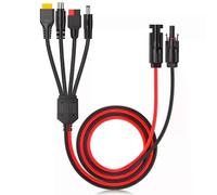 Cable de extensión divisor para conector de panel solar 4 en 1, para conector Anderson, adaptador de
