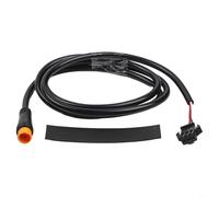 Cable de extensión eléctrico de 3 pines para bicicleta, cable de sensor PAS de 830 mm, adaptador macho a hembra impermeable para bicicleta eléctrica E-Mountain para manillar de bicicleta, color negro