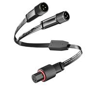 Cable de extensión en Y para luces permanentes Govee para exteriores 2, cubierta, luces de puntos, cable de extensión en forma de Y (1 hembra a 2 macho) compatible con Govee H705D H705E H705F, H7067