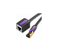 Cable de extensión Ethernet blindado para instalación en pared, Cat7 de alta resistencia, diseño plano de 10 Gbps, cubierta de PE de doble
