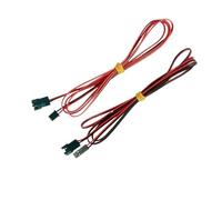 Cable de extensión for ventilador refrigeración impresora 3D, 2 pines, hembra a macho, 1 m, metros(XH 2M cable 3pcs)