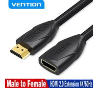 Cable de extensión HDMI 2.0 de Vention, 4K/60 Hz, cable HDMI 2.0 2.1 macho a hembra para HDTV, Nintendo Switch, PS4/3, adaptador extensor HDMI. HDMI 2.0 Extension