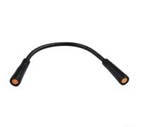 Cable de extensión hembra-hembra de 3 pines para motor Bafang E-Bike - Sensor de engranaje Pulgar Acelerador Palanca de Freno Compatible (17 cm, Goma + Metal)